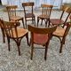 Series Lot of 8 old vintage bistro chairs
