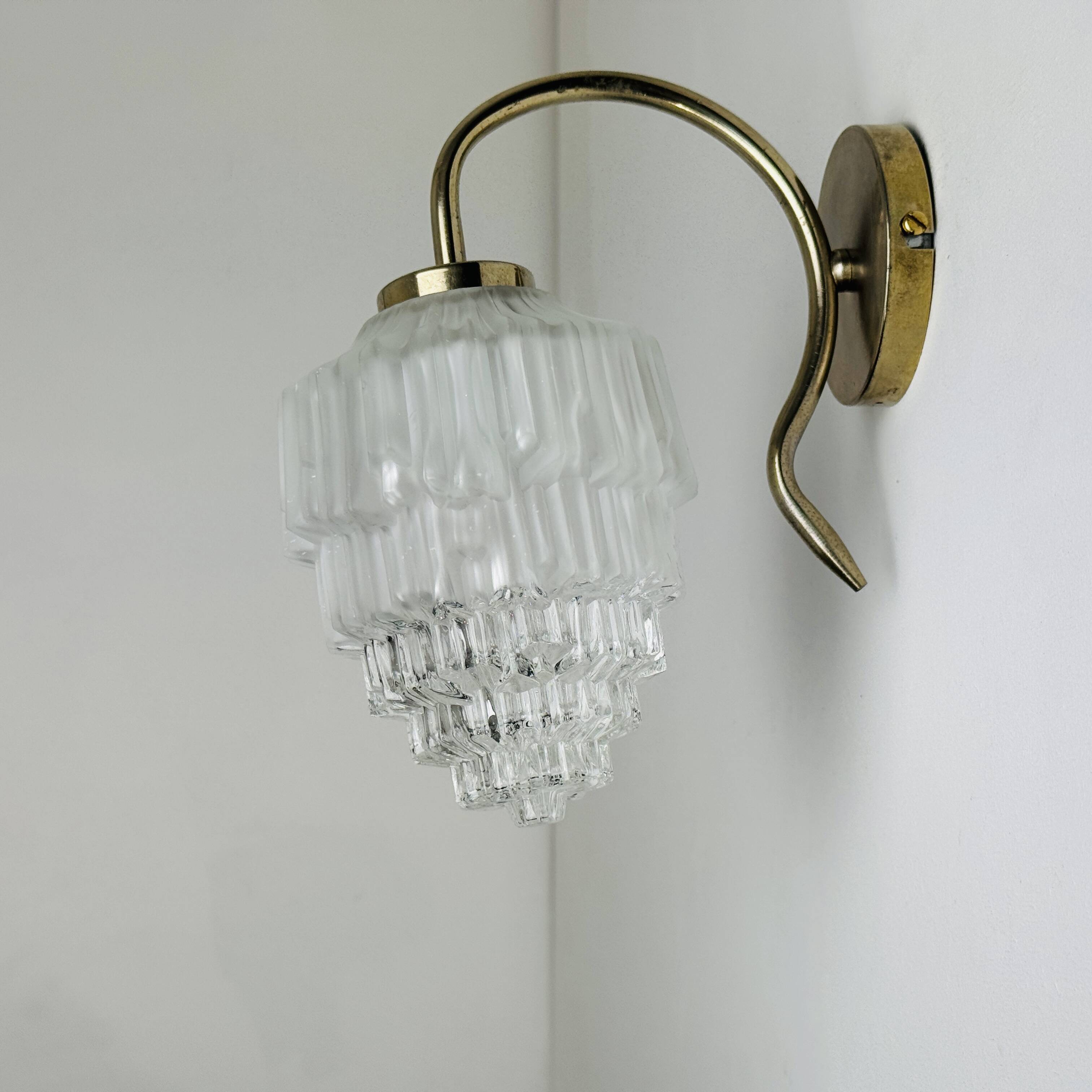 Vintage art deco skyscraper wall light