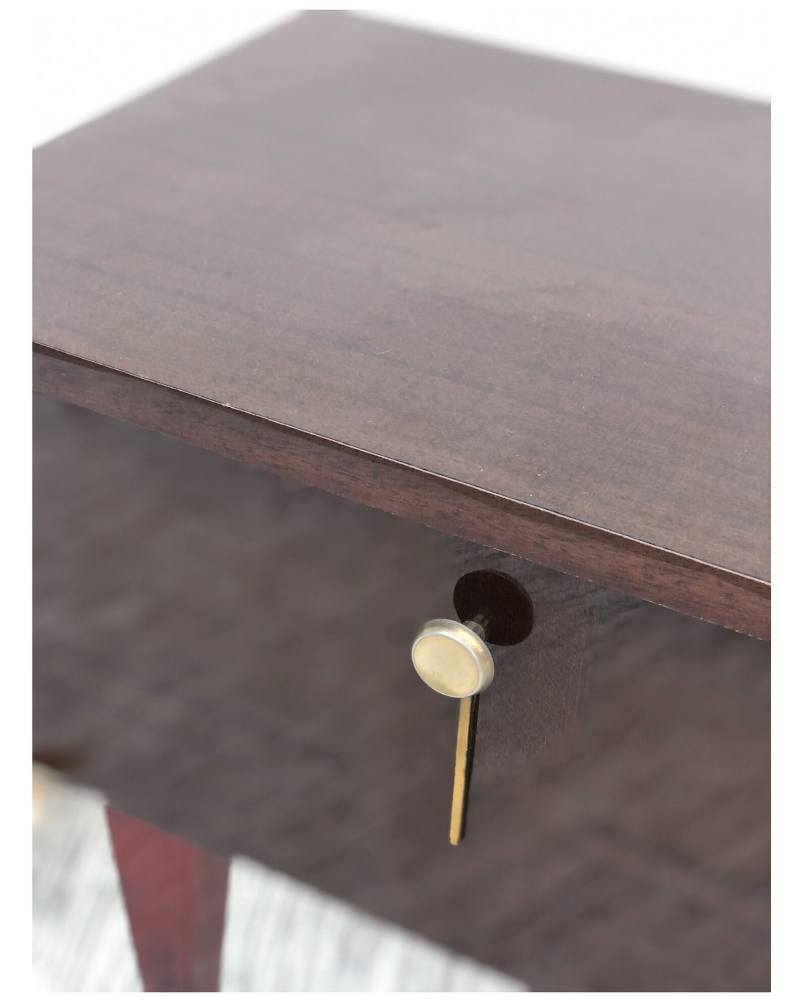 Duo of vintage bedside tables