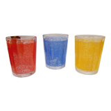 3 glasses cups Pepsy