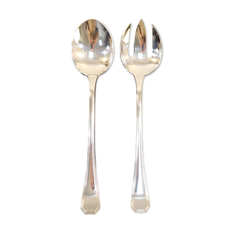 Salad service cutlery Christofle art deco model america by luc lanel