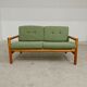 Green 2-seater sofa bench, Eastern Europe