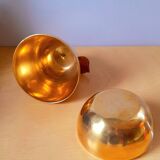 Apple and pear brass boxes from the 70s