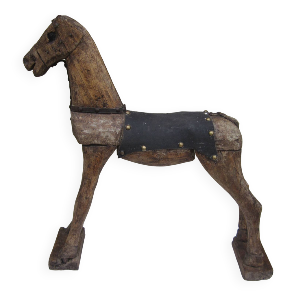 Cheval Ancien En Bois