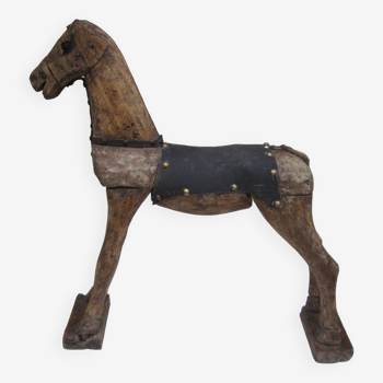 Old wooden horse