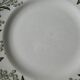 4 assiettes plates Terre de Fer Saint Amand, décor mimosas