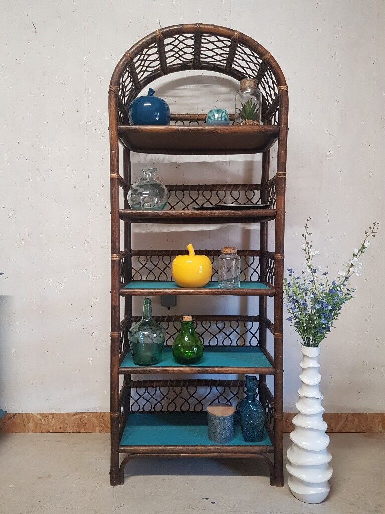 Rattan shelf