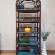 Rattan shelf