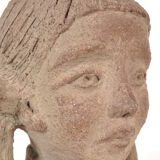 1960s Stone bust, Signed V.M.