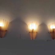 Suite of 3 Art Deco wall lights