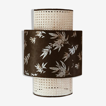 Lampshade in cannage