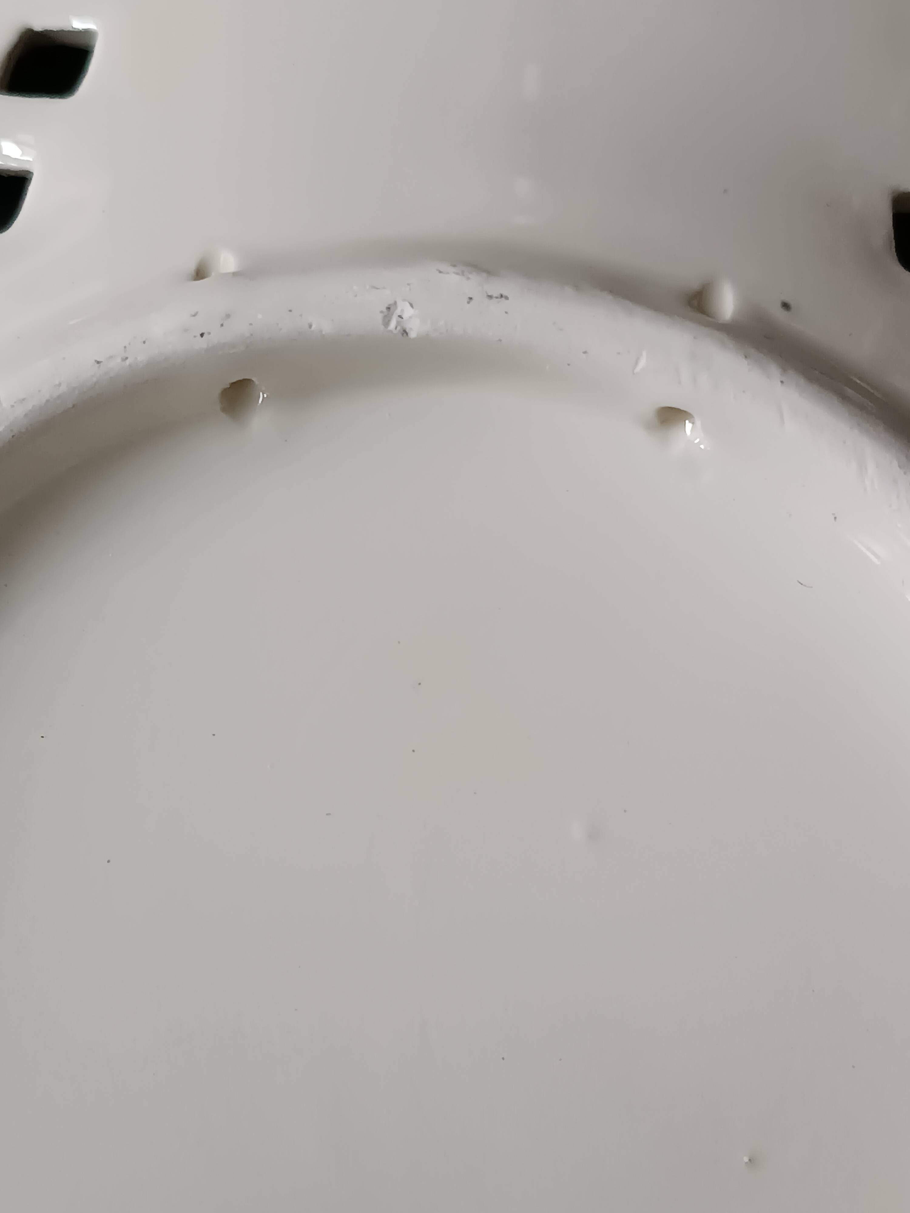 Vintage painted ceramic wall plate with cut-out design by Claude Smadja.