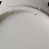 Vintage painted ceramic wall plate with cut-out design by Claude Smadja.