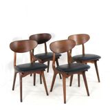 Set of 4 AWA chairs 'Weert' - full restored dutch design