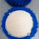 Electric blue chest pouf
