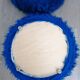 Electric blue chest pouf