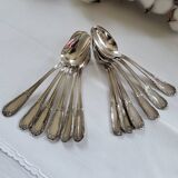 6 small silver-plated Boulenger spoons