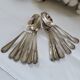 6 small silver-plated Boulenger spoons