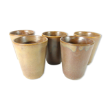 5 coffee cups of Digoin in sandstone