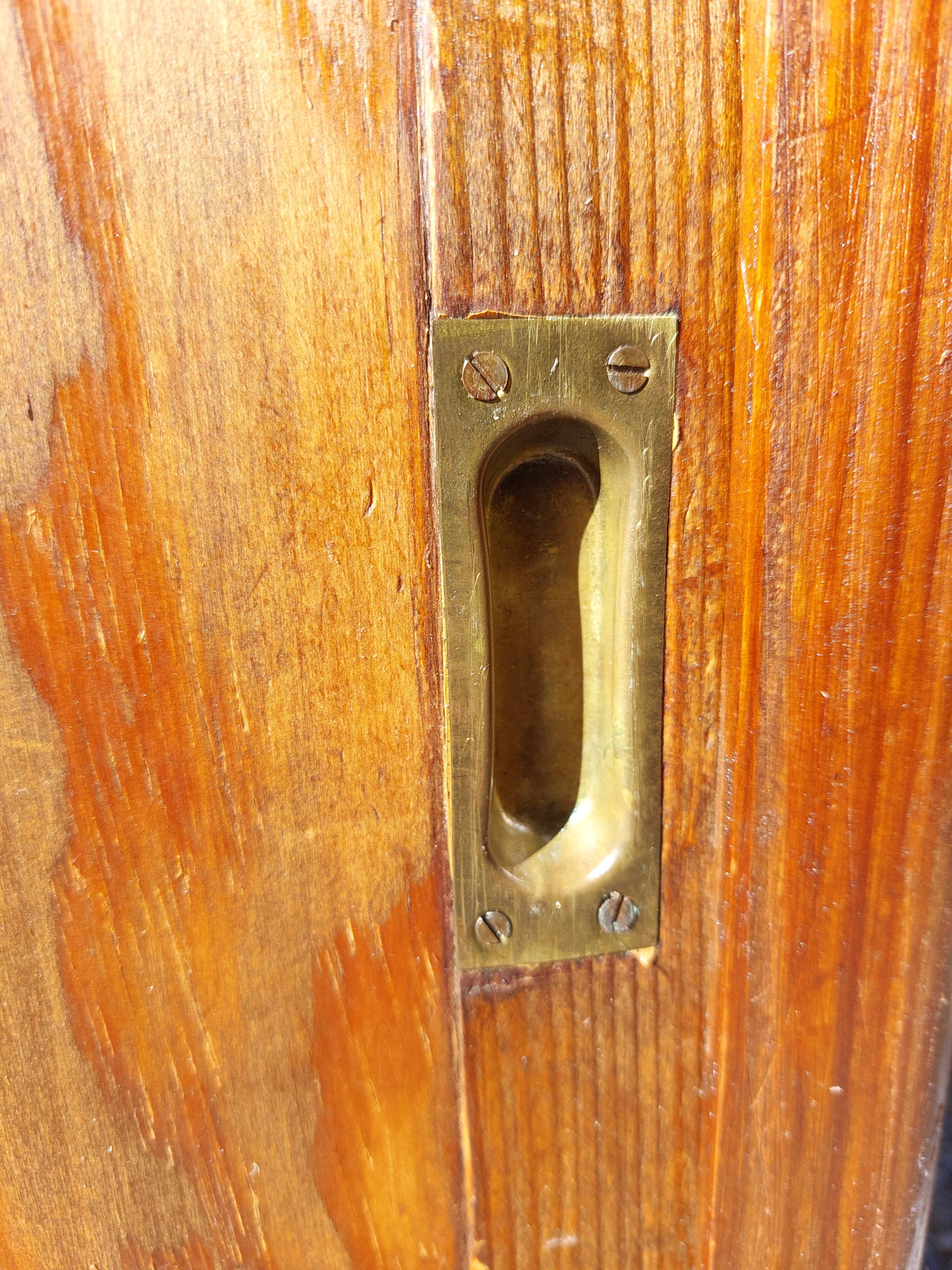 sliding door wardrobe, vintage, possible hanging space