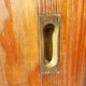 sliding door wardrobe, vintage, possible hanging space