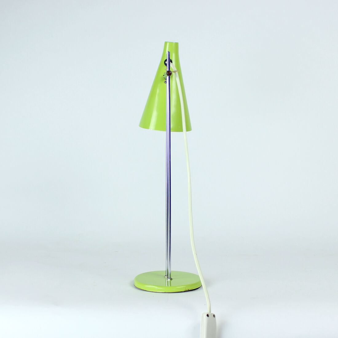 Green Metal Table Lamp By Lidokov, Czechoslovakia 1960s