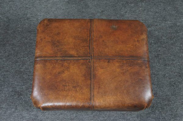 Sheep leather armchair + ottoman