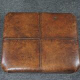 Sheep leather armchair + ottoman