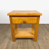 Pair of Swedish solid pine bedside tables from the 1980s