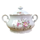Vintage Mitterteich Bavaria soup tureen in porcelain with floral decoration.
