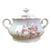Vintage Mitterteich Bavaria soup tureen in porcelain with floral decoration.