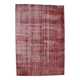 7x10 Rug For Living Room Wine Red Turkish Vintage Rug, 213x311Cm
