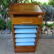 Oak curtain binder