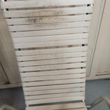 Paire de fauteuils aluminium années 50 60 lanières plastiques établissements Thonet