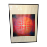 Victor Vasarely framed lithograph 60/70