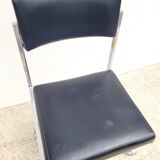 Vintage swivel office chair with casters