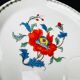 Set of 4 Paris porcelain breakfast cups, Pavot model