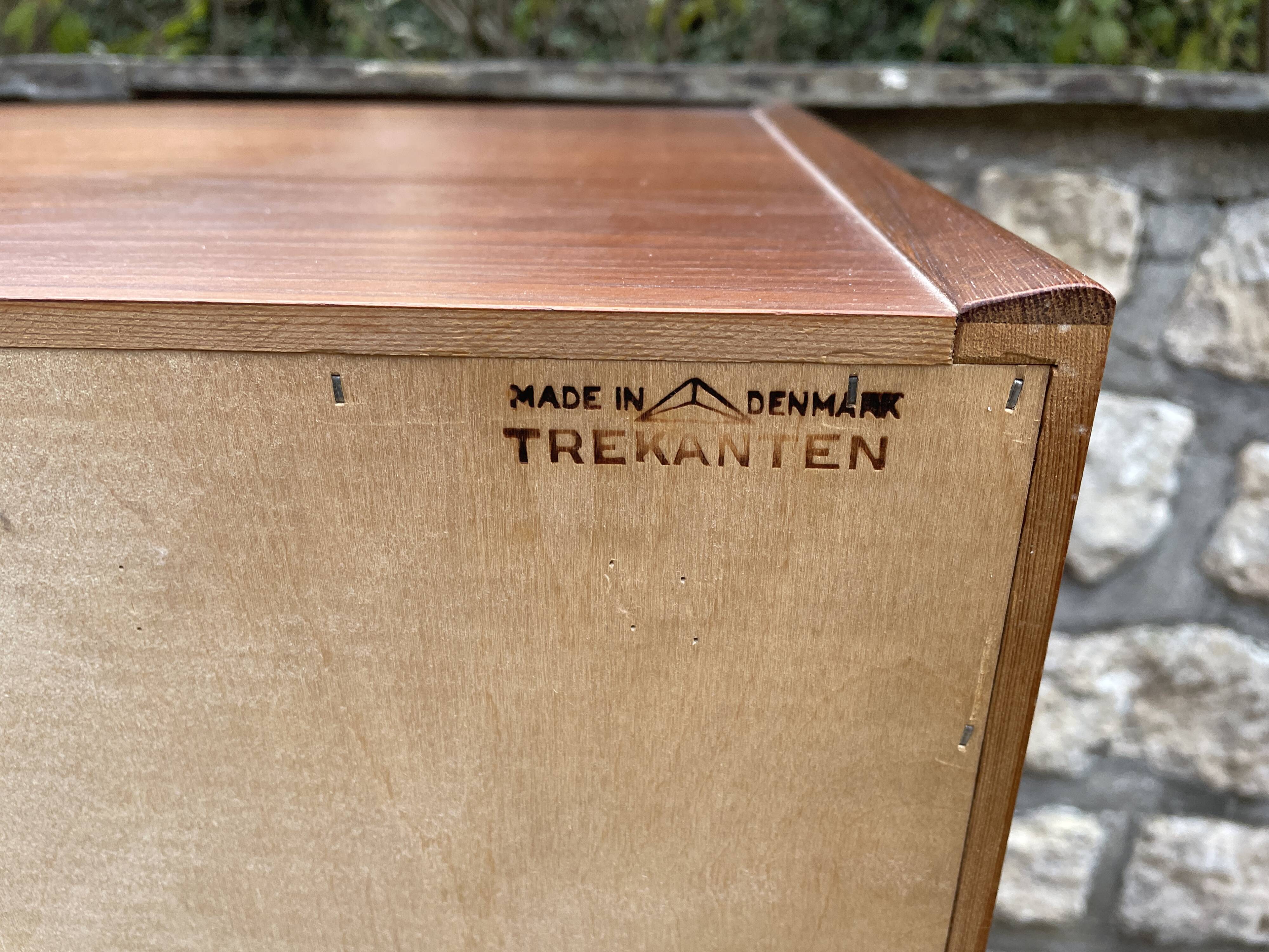 Danish teak chest of drawers for Trekanten 1960's, Denmark