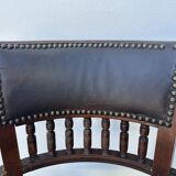 Napoleon III office chair in solid wood