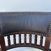 Napoleon III office chair in solid wood