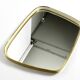 Huge Mid Century "Zier-Form" wall mirror with heavy brass frame with Label