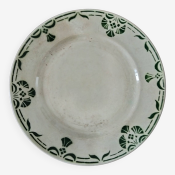 Assiette plate Badonvillier Modele 2205 vert