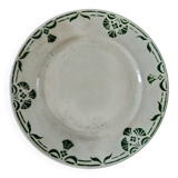 Assiette plate Badonvillier Modele 2205 vert