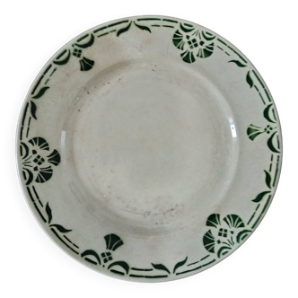 Assiette plate Badonvillier Modele 2205 vert