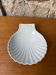 Shell-shaped porcelain soap dish