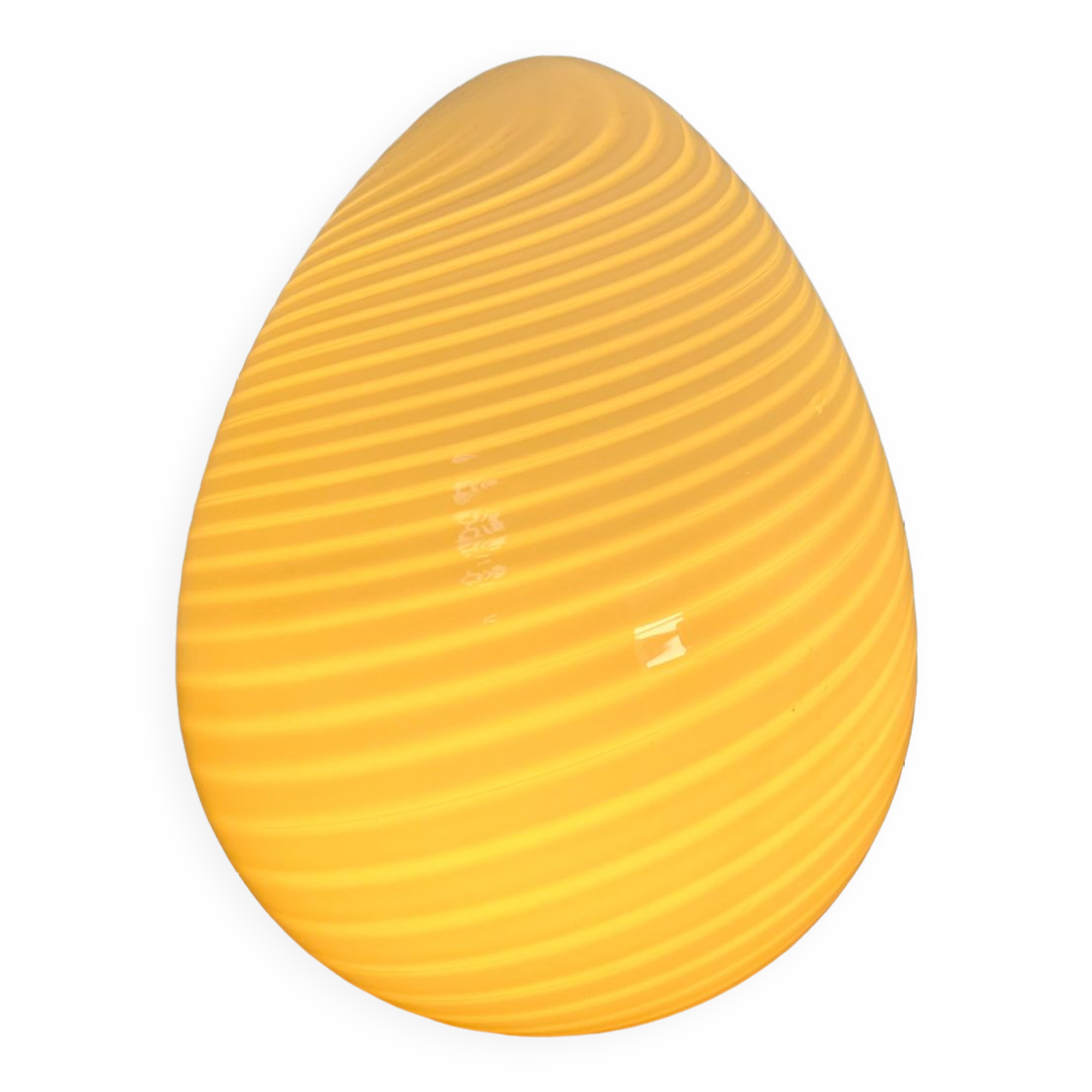 Old Ridged Glass Egg Lamp Design Vetri Murano vintage egg