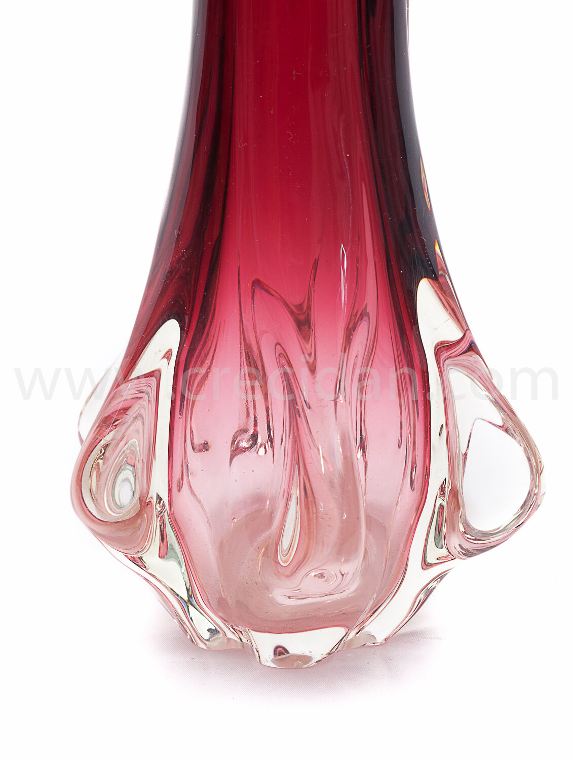 Murano vase “Chambord” red