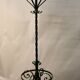 Polychrome Wrought Iron Coat Rack and Umbrella Stand