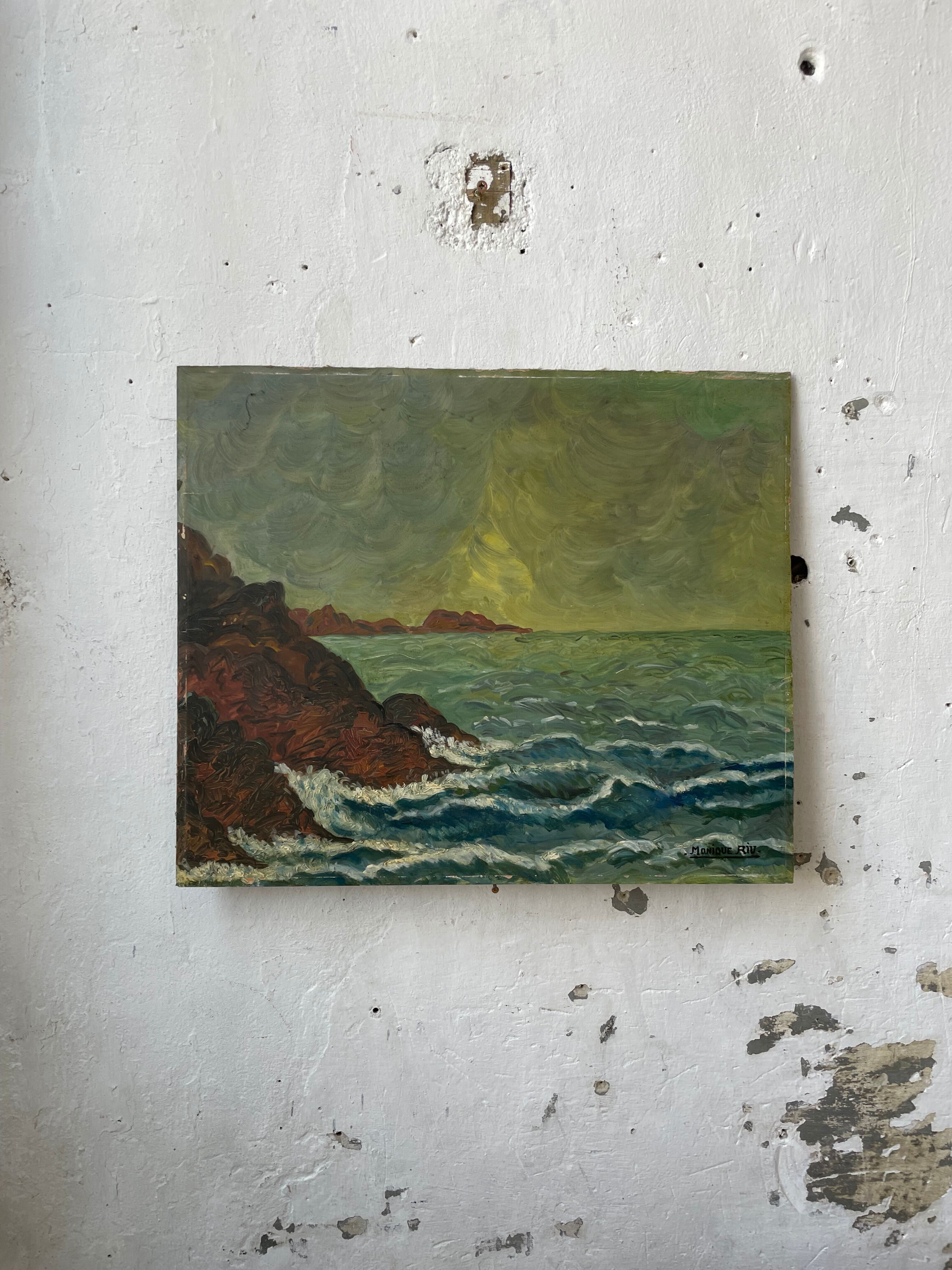 Sea oil paint 46 x 54 cm