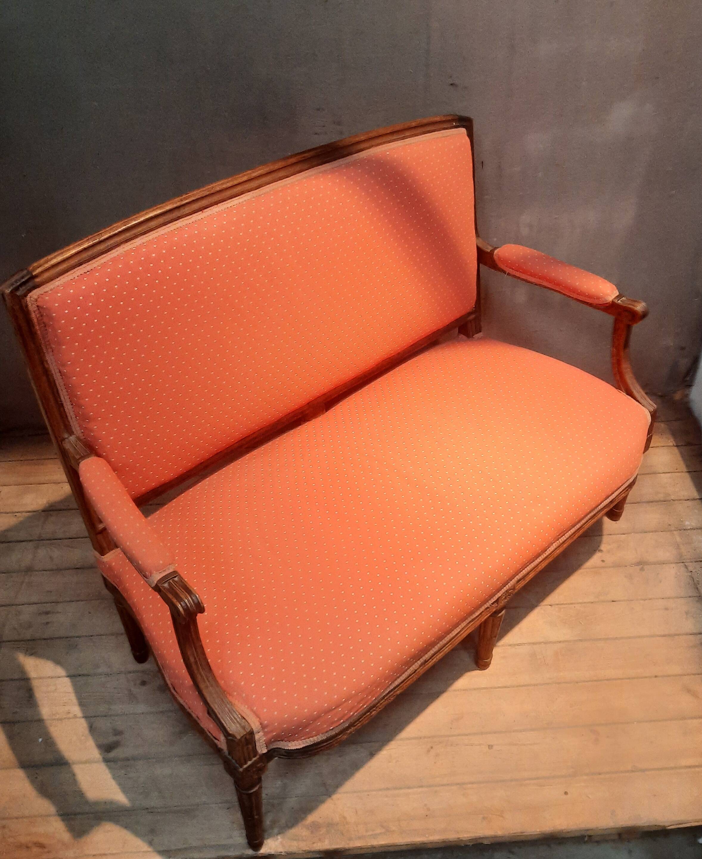 Deep Louis XVI period sofa